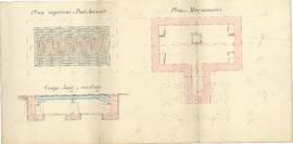 Dessins du cuvelage en maçonnerie pour la construction d'un poids public au hameau de Bailleboeuf...