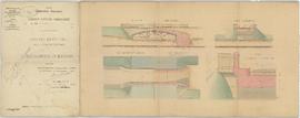 Plan pour la construction du pont de la Chèvre sur la Chalaronne situé sur le chemin vicinal ordi...