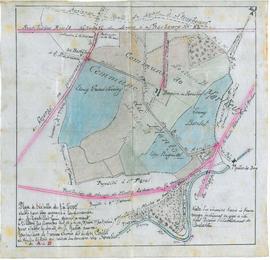 Plan pour l'établissement de droits privés sur le chemin de desserte du domaine du Forestier mito...