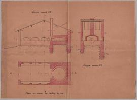 Plan pour la construction d'un four banal.