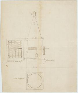 Plan pour la construction d'un puits, vue 01.