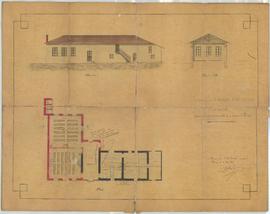 Plan pour l'agrandissement consistant en la construction de deux salles de classe, l’appropriatio...