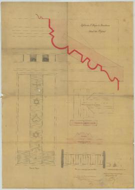 Plan du plafond pour la restauration de l'église, vue 01.