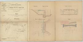 Dessins pour le projet de construction d’un ponceau sur le bief de la prairie de NanciatChemin vi...