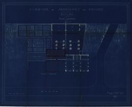 Serrières-de-Briord 4M1 - Ecoles, construction : plan général.