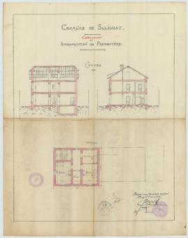 Plan pour la reconstruction et l'appropriation du presbytère, vue 02.