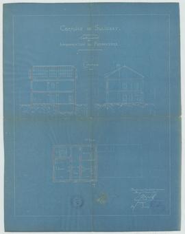 Plan pour la reconstruction et l'appropriation du presbytère, vue 04.