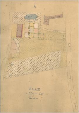 Plan du clos de la cure.